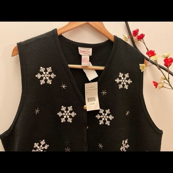 💥Crystal Kobe women’s Christmas sweater vest Size:1X - Picture 3 of 8